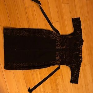 Anthropologie Black Lace dress